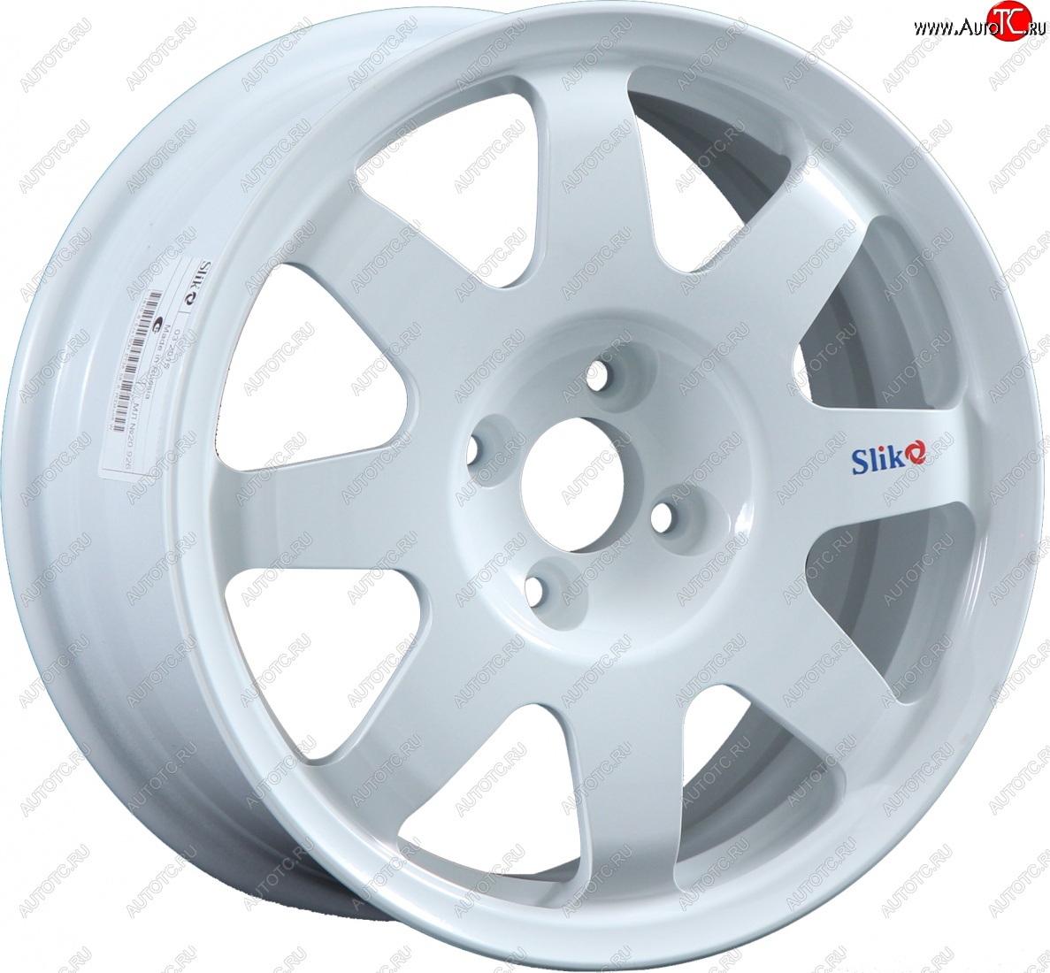 7 460 р. Кованый диск Slik Classic Sport L-181S 5.5x15   (Белый (W))  с доставкой в г. Пермь