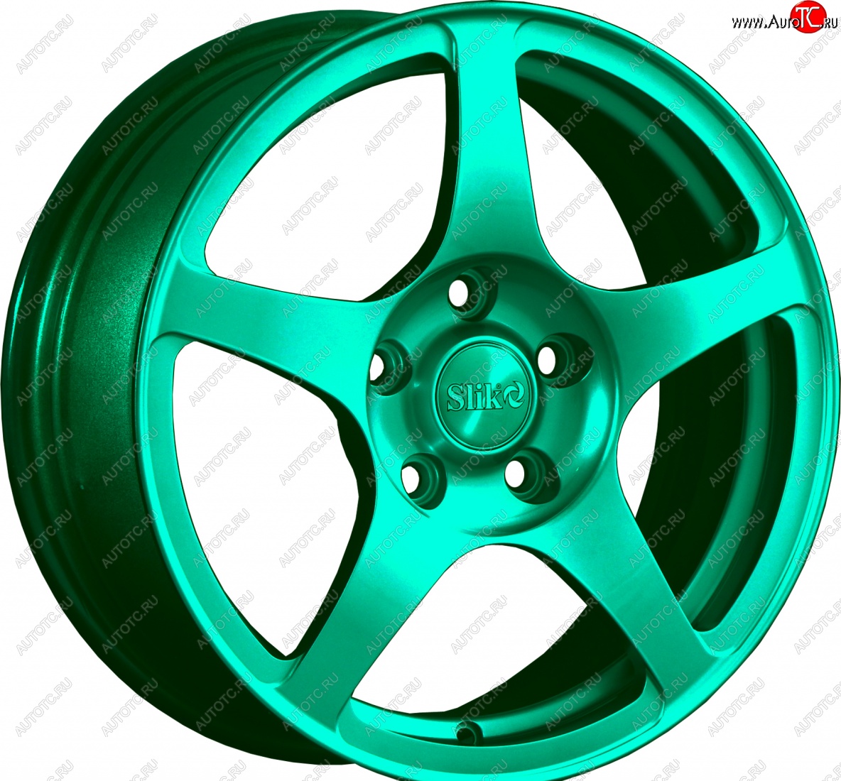 15 249 р. Кованый диск Slik Classic L-193 6.5x16   (Candy изумрудно-зеленый (Candy Green))  с доставкой в г. Пермь