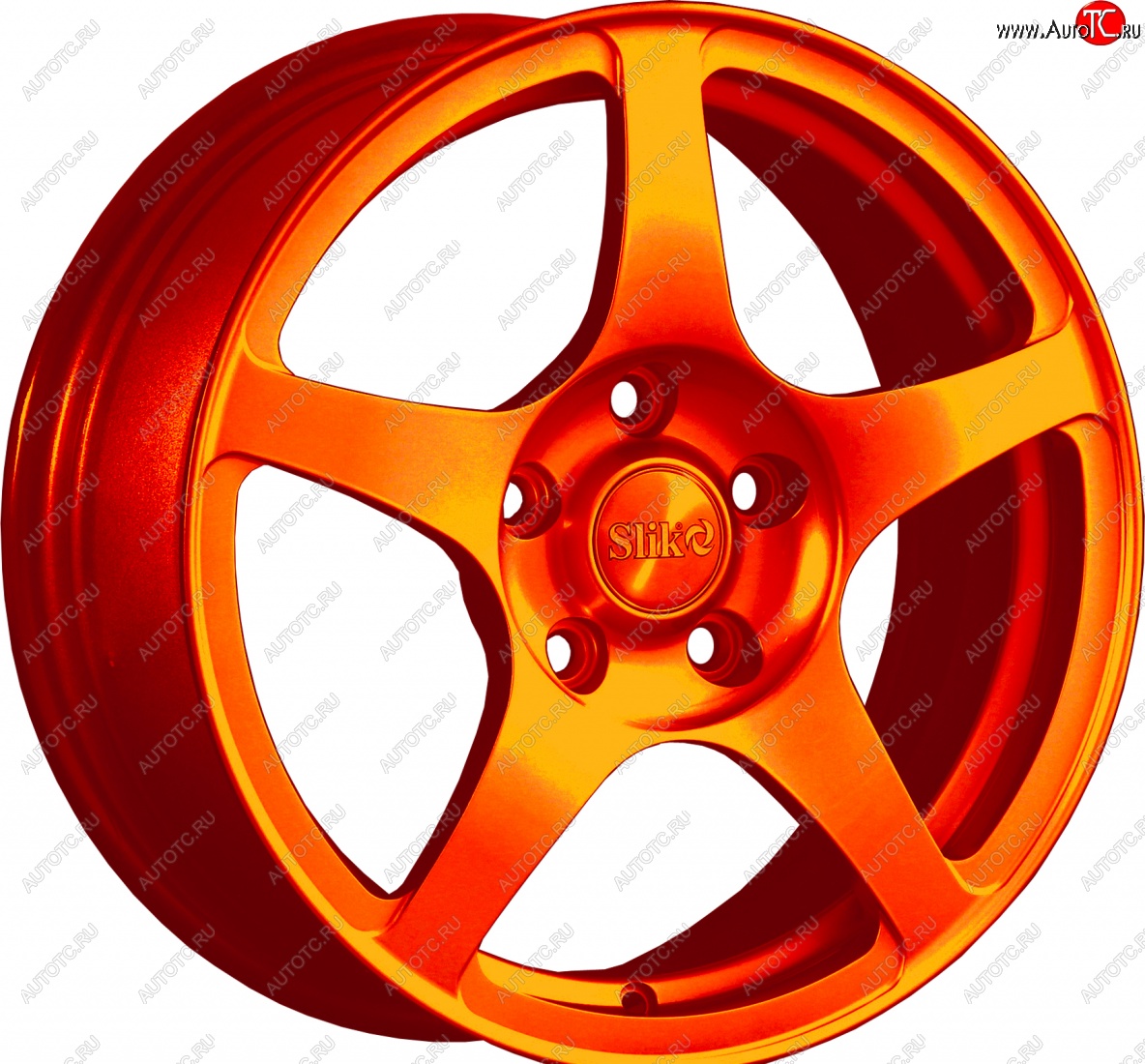 15 249 р. Кованый диск Slik Classic L-193 6.5x16   (Ярко оранжевый (ORANGE))  с доставкой в г. Пермь