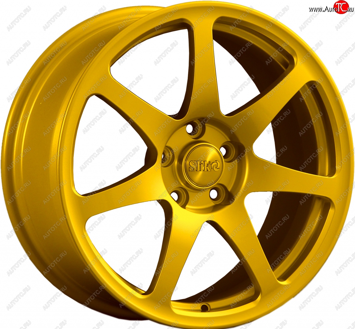 25 599 р. Кованый диск Slik Classic L-722 7.5x17   (Ярко желтый RAL1021 (YELLOW))  с доставкой в г. Пермь