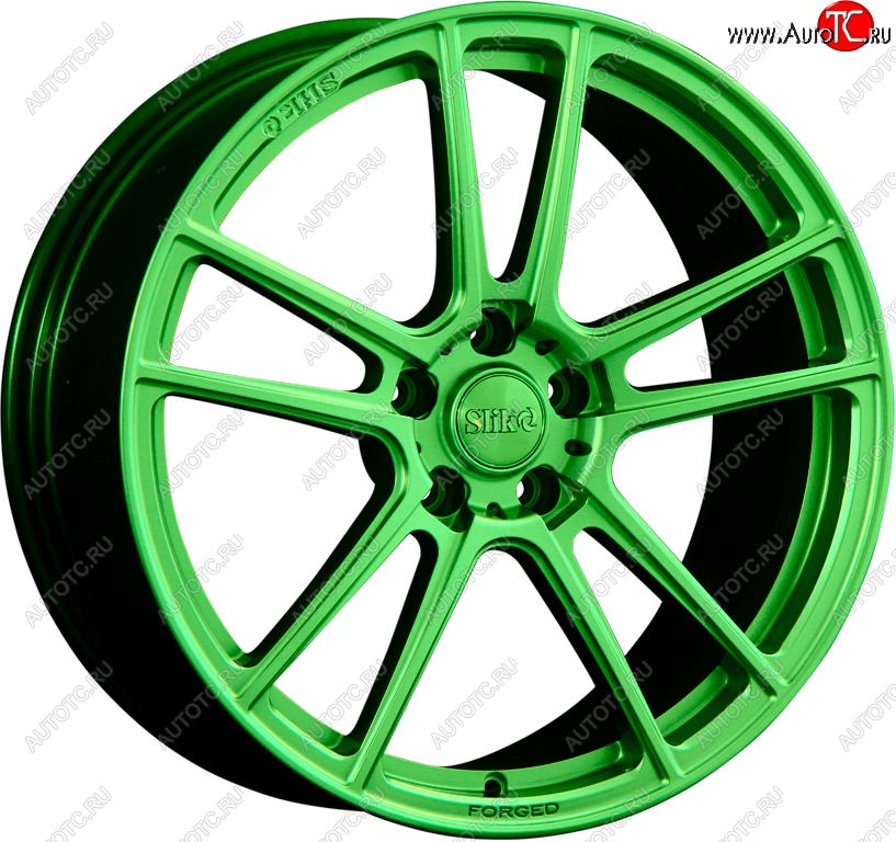 20 099 р. Кованый диск Slik PREMIUM L-727 7.5x17   (RAL 6038 ярко-зеленый (6038))  с доставкой в г. Пермь