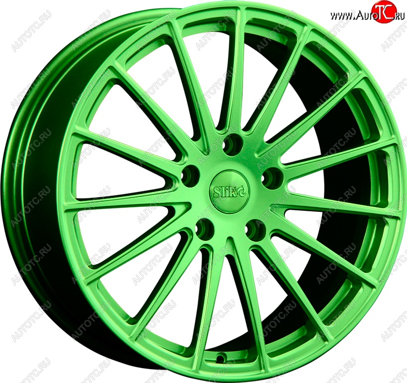 25 999 р. Кованый диск Slik PREMIUM L-729 7.5x17   (RAL 6038 ярко-зеленый (6038))  с доставкой в г. Пермь