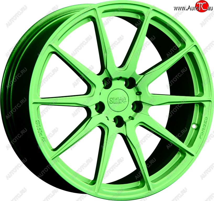25 999 р. Кованый диск Slik PREMIUM L-732 7.5x17   (RAL 6038 ярко-зеленый (6038))  с доставкой в г. Пермь