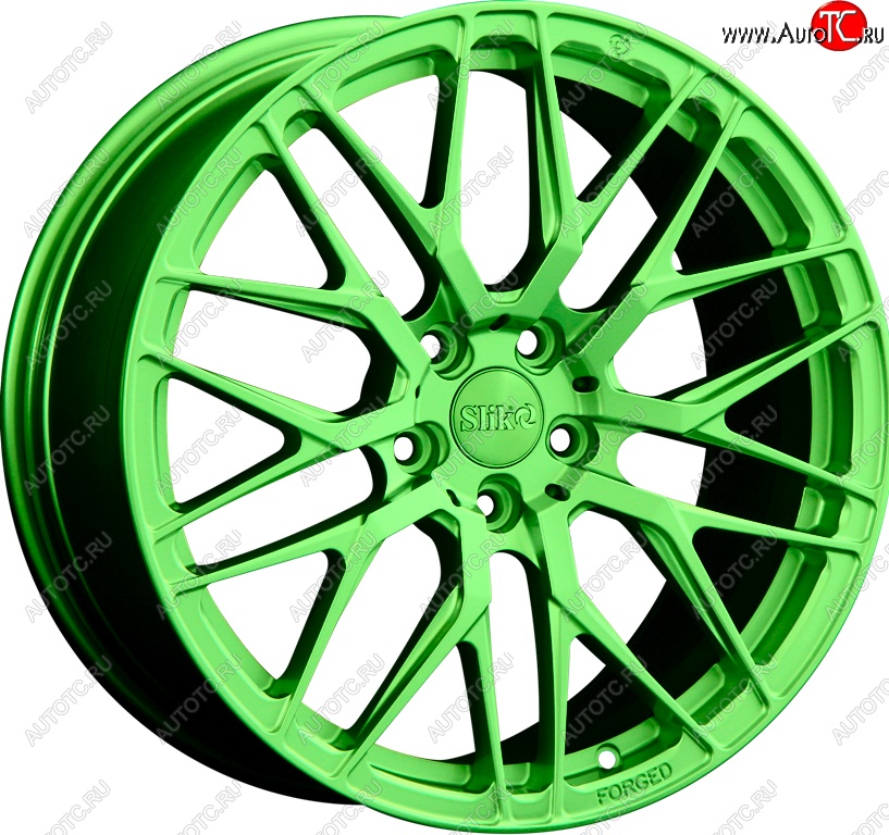 26 799 р. Кованый диск Slik PREMIUM L-734 7.5x17   (RAL 6038 ярко-зеленый (6038))  с доставкой в г. Пермь