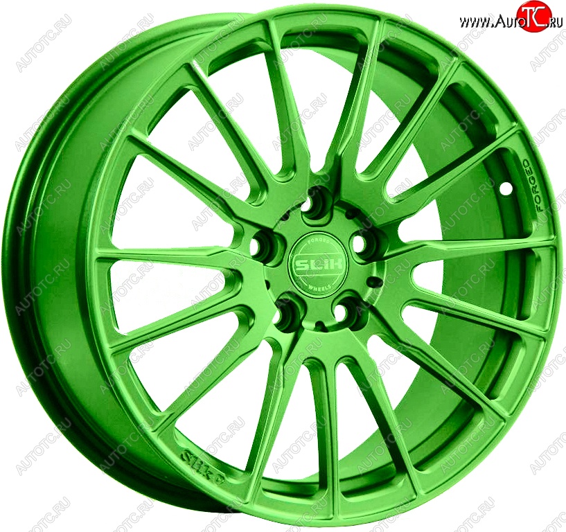 25 999 р. Кованый диск Slik PREMIUM L-738 7.5x17   (RAL 6038 ярко-зеленый (6038))  с доставкой в г. Пермь