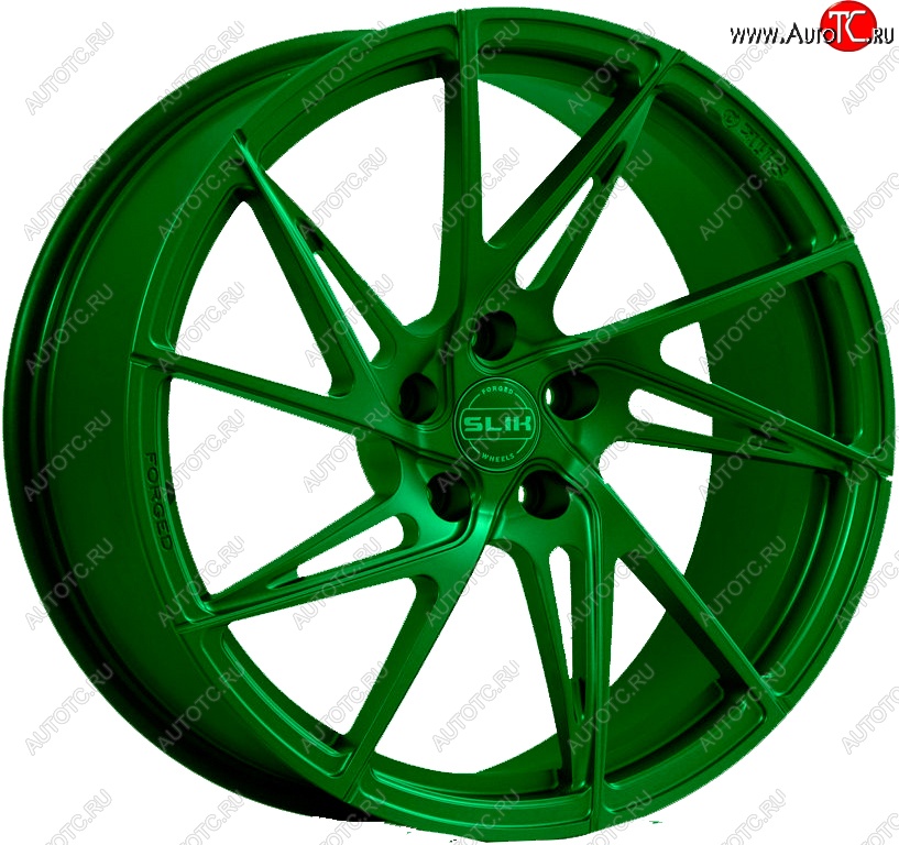 25 999 р. Кованый диск Slik PREMIUM L-739 7.5x17   (Зеленый (GREEEN))  с доставкой в г. Пермь