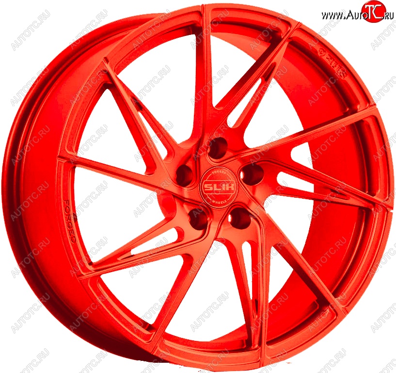 25 999 р. Кованый диск Slik PREMIUM L-739 7.5x17   (RAL 3026 ярко алый (3026))  с доставкой в г. Пермь