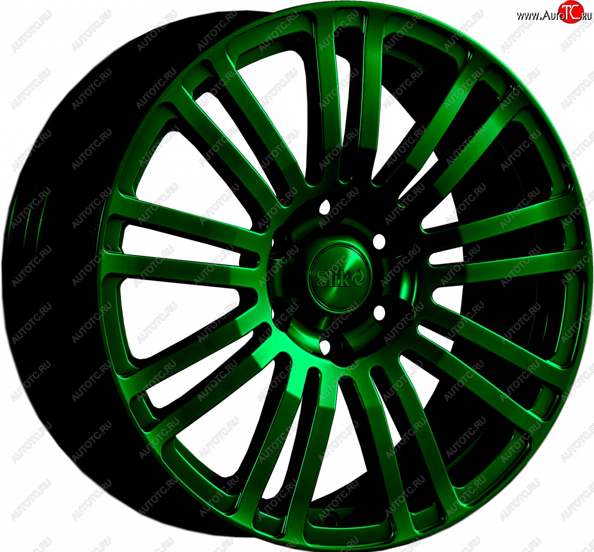 22 299 р. Кованый диск Slik Classic L-802 8.0x18   (Зеленый (GREEEN))  с доставкой в г. Пермь