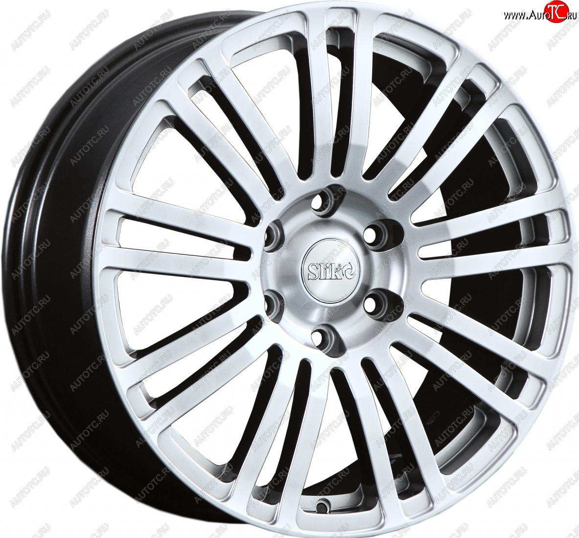 22 299 р. Кованый диск Slik Classic L-802 8.5x18   (Ярко блестящее серебро (HPB))  с доставкой в г. Пермь