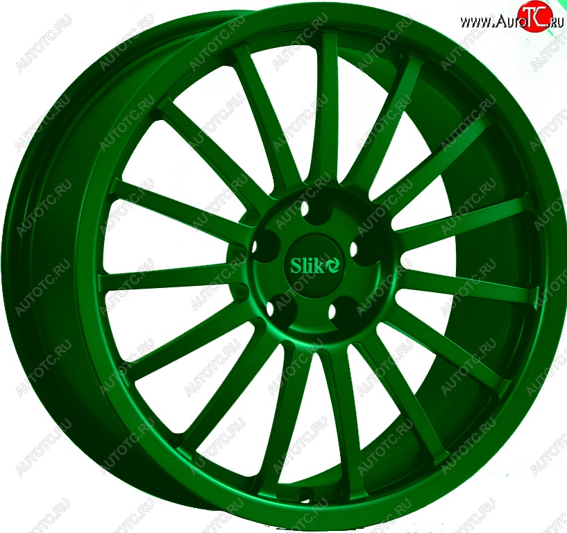 22 299 р. Кованый диск Slik Classic L-808 8.0x18   (Зеленый (GREEEN))  с доставкой в г. Пермь