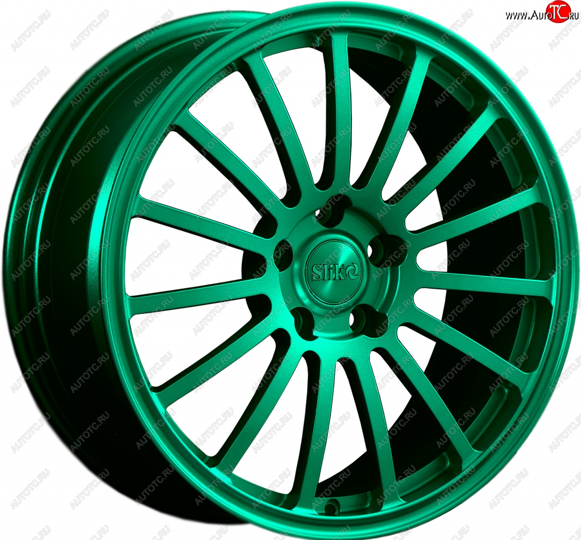 28 099 р. Кованый диск Slik Classic L-810 8.0x18   (Candy изумрудно-зеленый (Candy Green))  с доставкой в г. Пермь