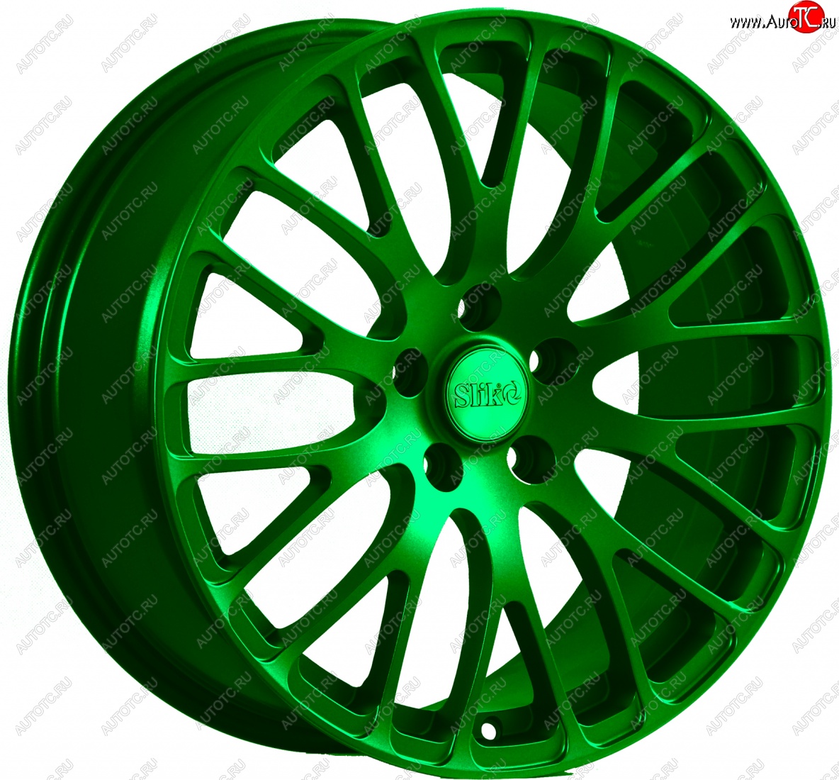 22 299 р. Кованый диск Slik Classic L-813 8.0x18   (Зеленый (GREEEN))  с доставкой в г. Пермь