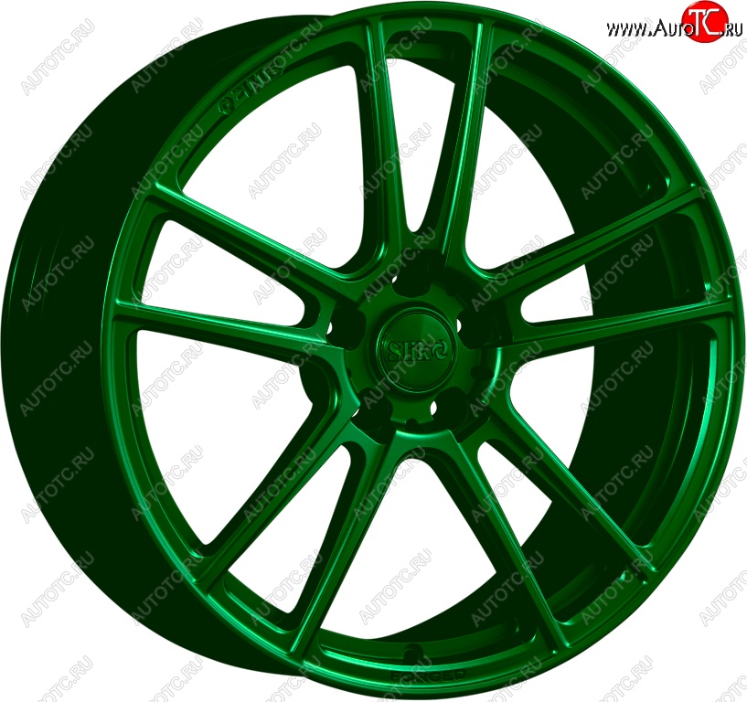 35 499 р. Кованый диск Slik PREMIUM L-817 8.0x18   (Зеленый (GREEEN))  с доставкой в г. Пермь