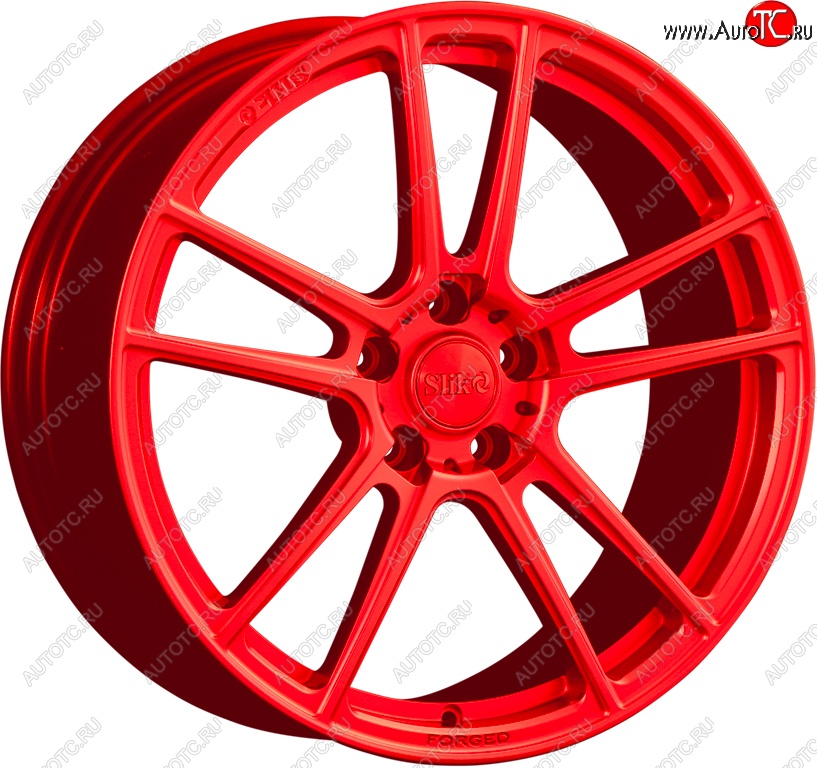 35 499 р. Кованый диск Slik PREMIUM L-817 8.0x18   (RAL 3026 ярко алый (3026))  с доставкой в г. Пермь