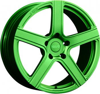 Кованый диск Slik PREMIUM L-822 8.0x18  (RAL 6038 ярко-зеленый (6038))