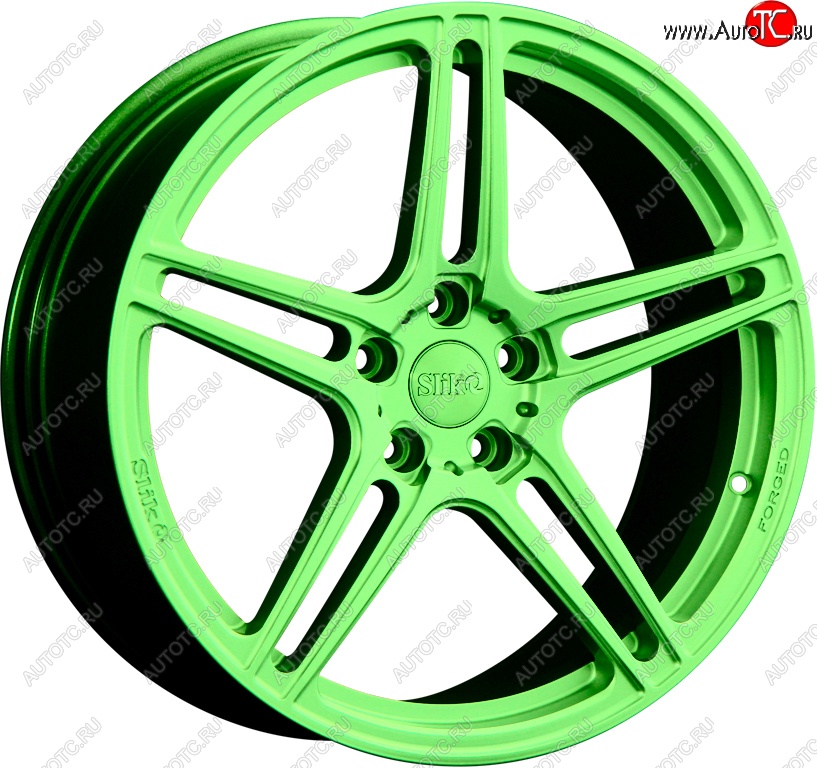 35 499 р. Кованый диск Slik PREMIUM L-824 8.5x18   (RAL 6038 ярко-зеленый (6038))  с доставкой в г. Пермь