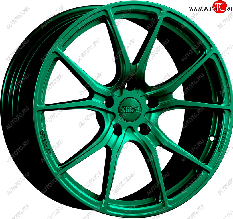 35 499 р. Кованый диск Slik PREMIUM L-827 8.0x18   (Candy изумрудно-зеленый (Candy Green))  с доставкой в г. Пермь