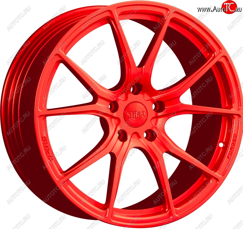 35 499 р. Кованый диск Slik PREMIUM L-827 8.0x18   (RAL 3026 ярко алый (3026))  с доставкой в г. Пермь