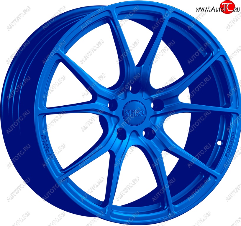 35 499 р. Кованый диск Slik PREMIUM L-827 8.0x18   (Candy синий (Candy BLUE))  с доставкой в г. Пермь