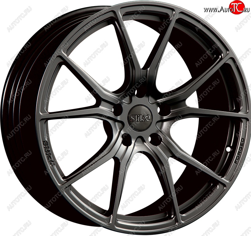 35 499 р. Кованый диск Slik PREMIUM L-827 8.5x18   (Темный хром (DC))  с доставкой в г. Пермь