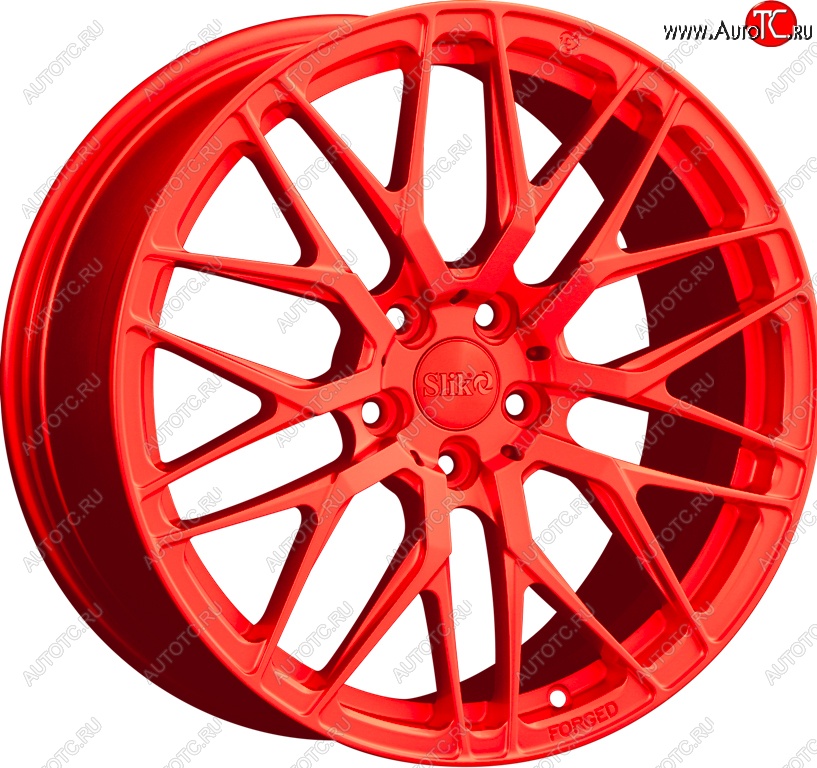 35 499 р. Кованый диск Slik PREMIUM L-829 8.0x18   (RAL 3026 ярко алый (3026))  с доставкой в г. Пермь