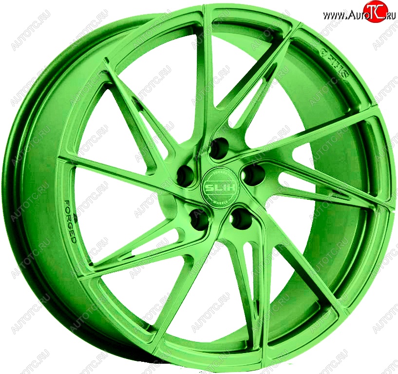 35 499 р. Кованый диск Slik PREMIUM L-836 8.5x18   (RAL 6038 ярко-зеленый (6038))  с доставкой в г. Пермь