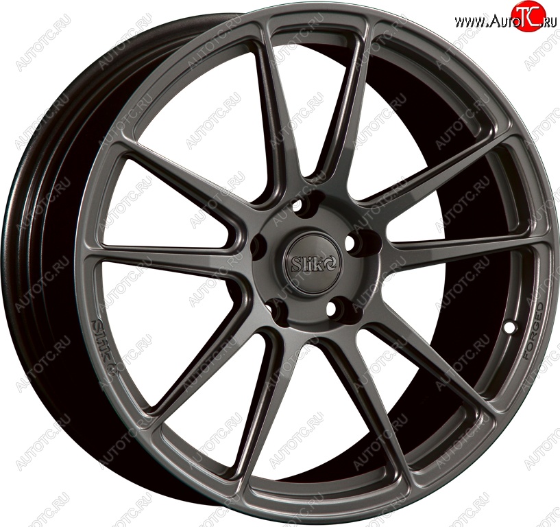 43 319 р. Кованый диск Slik PREMIUM L-904 8.5x19   (Темный хром (DC))  с доставкой в г. Пермь