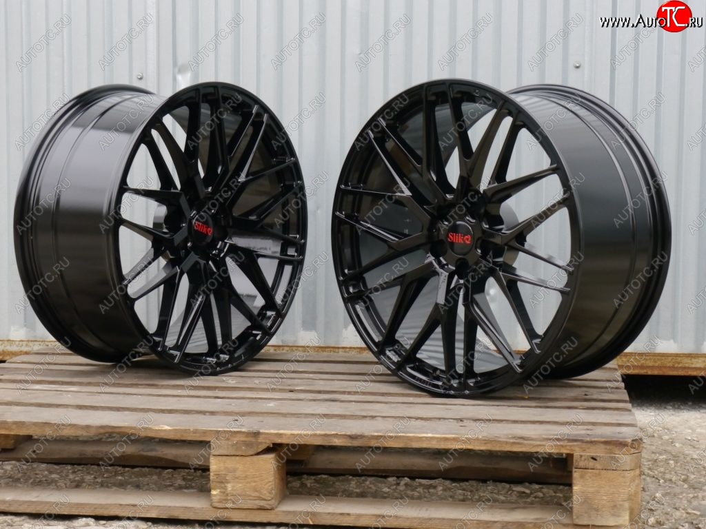 43 319 р. Кованый диск Slik PREMIUM L-918 8.5x19   (Черный глянцевый (BK))  с доставкой в г. Пермь