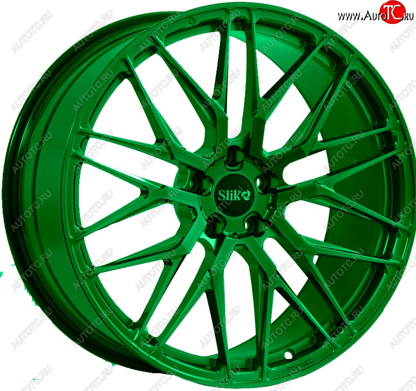 43 319 р. Кованый диск Slik PREMIUM L-918 8.5x19   (Зеленый (GREEEN))  с доставкой в г. Пермь