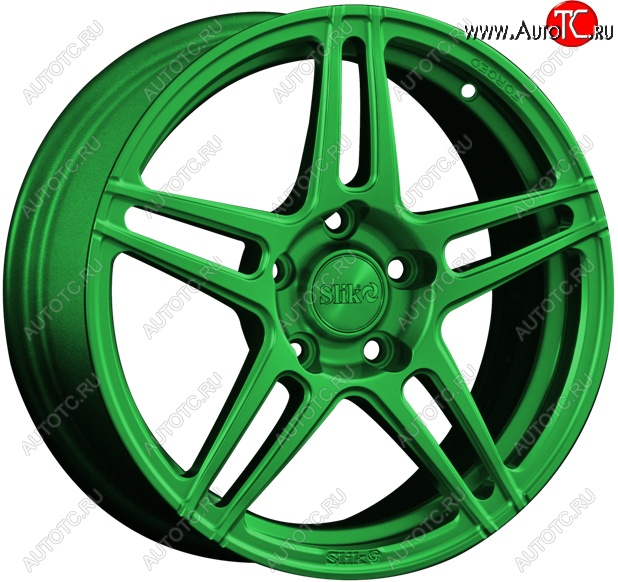 19 449 р. Кованый диск Slik premium R16x6.5 RAL Зеленый (GREEN) 6.5x16   (Цвет: GREEN)  с доставкой в г. Пермь