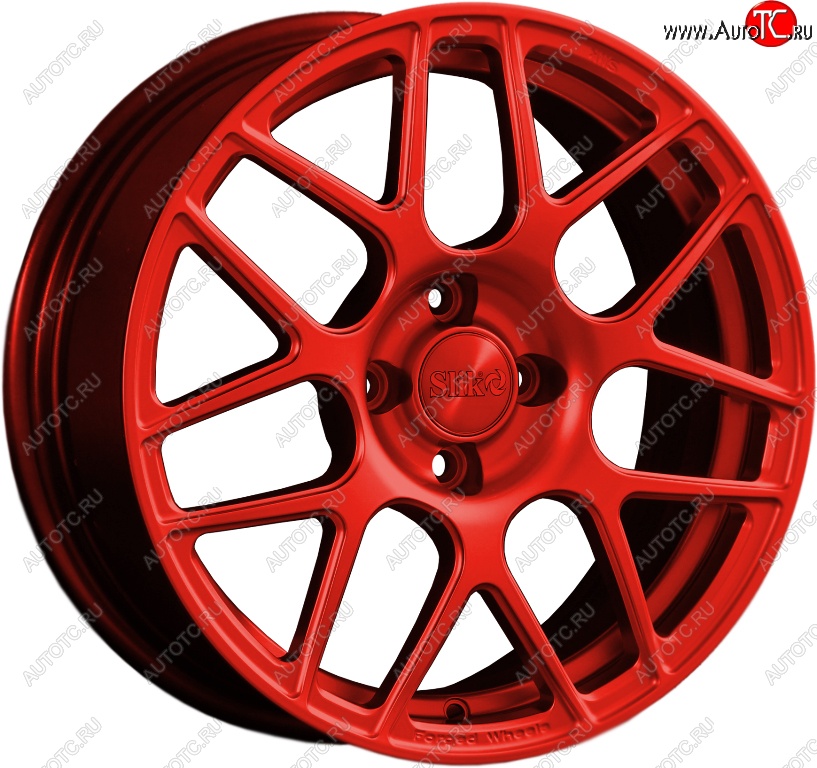 19 449 р. Кованый диск Slik premium R16x6.5 Candy RED красный 6.5x16   (Цвет: Candy RED красный 6.5x16)  с доставкой в г. Пермь