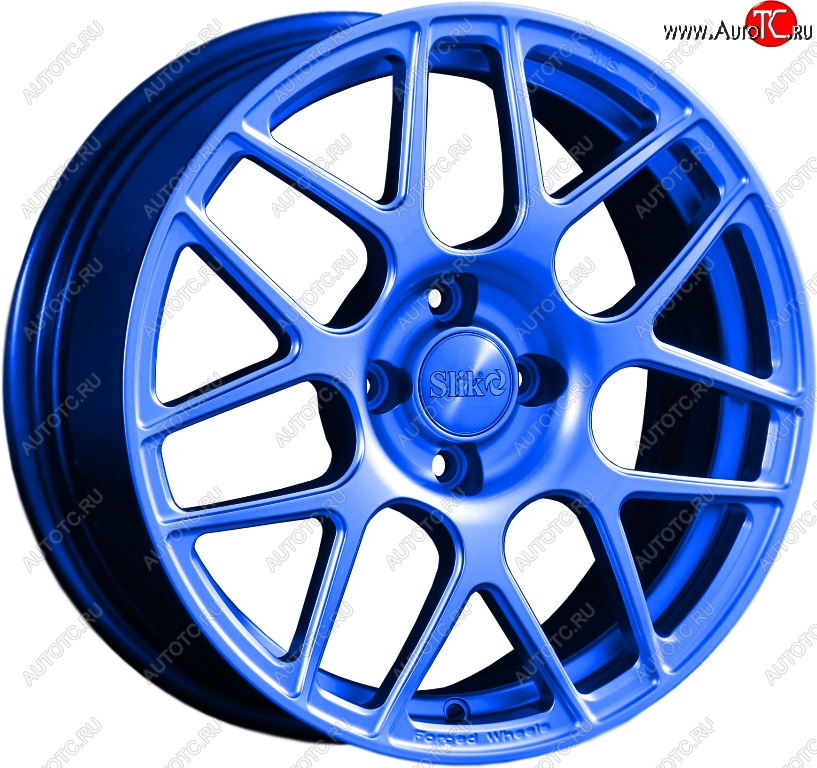 19 449 р. Кованый диск Slik premium R16x6.5 Синий (BLUE) 6.5x16   (Цвет: BLUE)  с доставкой в г. Пермь