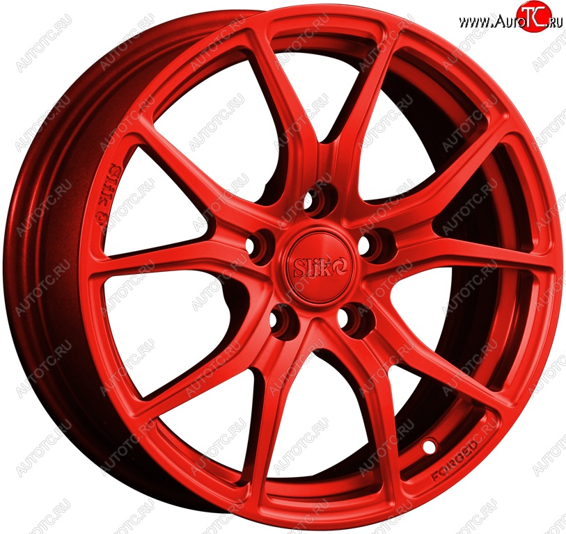 19 449 р. Кованый диск Slik premium R16x6.5 Candy RED красный 6.5x16   (Цвет: Candy RED красный 6.5x16)  с доставкой в г. Пермь