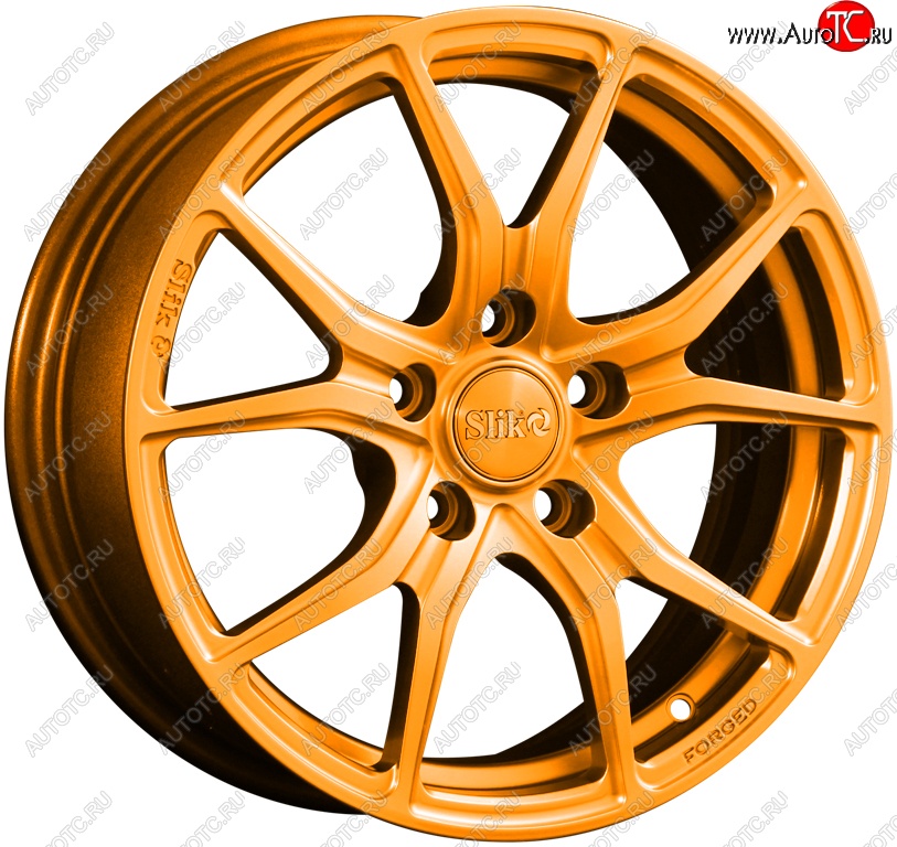 19 449 р. Кованый диск Slik premium R16x6.5 Ярко-оранжевый (ORANGE) 6.5x16   (Цвет: ORANGE)  с доставкой в г. Пермь