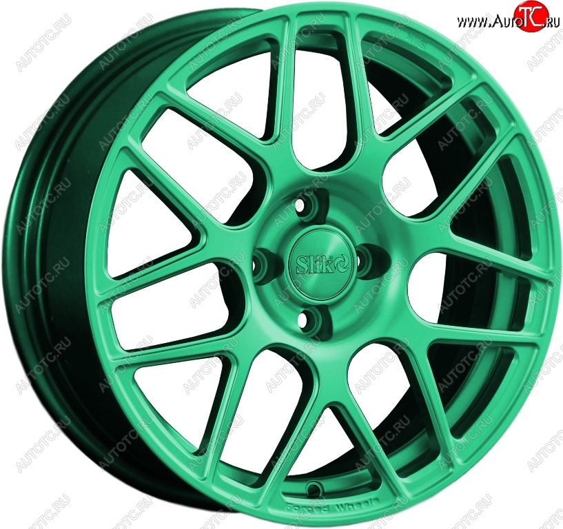 25 999 р. Кованый диск Slik premium R17x7.5 Candy Green изумрудно-зеленый 7.5x17   (Цвет: Candy Green изумрудно-зеленый 7.5x17)  с доставкой в г. Пермь