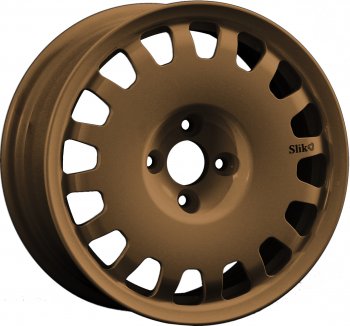 Кованый диск Slik Sport 6.5x15 (Металлик коньячная бронза. Матовый) 6.5x15/4-5x98-120 D54.1-72.6  (Цвет: Металлик коньячная бронза. Матовый)