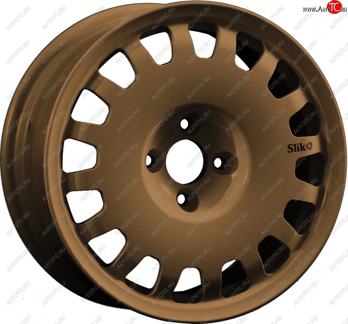 15 249 р. Кованый диск Slik Sport 6.5x15 (Металлик коньячная бронза. Матовый) 6.5x15/4-5x98-120 D54.1-72.6   (Цвет: Металлик коньячная бронза. Матовый)  с доставкой в г. Пермь