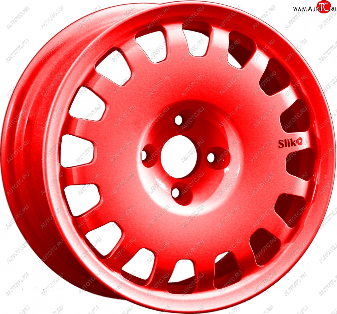 15 249 р. Кованый диск Slik Sport 6.5x15 (Candy алый) 6.5x15/4-5x98-120 D54.1-72.6   (Цвет: Candy алый)  с доставкой в г. Пермь