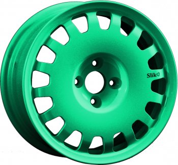 Кованый диск Slik Sport 6.5x15 (Candy изумрудно-зеленый) 6.5x15/4-5x98-120 D54.1-72.6  (Цвет: Candy изумрудно-зеленый)