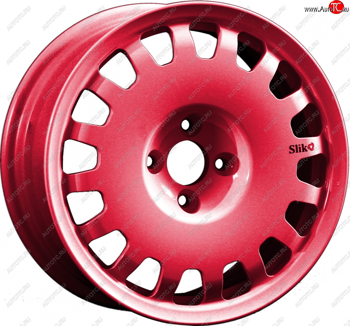 15 249 р. Кованый диск Slik Sport 6.5x15 (Candy рубиновый) 6.5x15/4-5x98-120 D54.1-72.6   (Цвет: Candy рубиновый)  с доставкой в г. Пермь