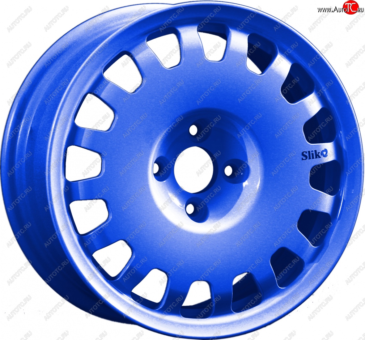 15 249 р. Кованый диск Slik Sport 6.5x15 (Синий) 6.5x15/4-5x98-120 D54.1-72.6   (Цвет: Синий)  с доставкой в г. Пермь