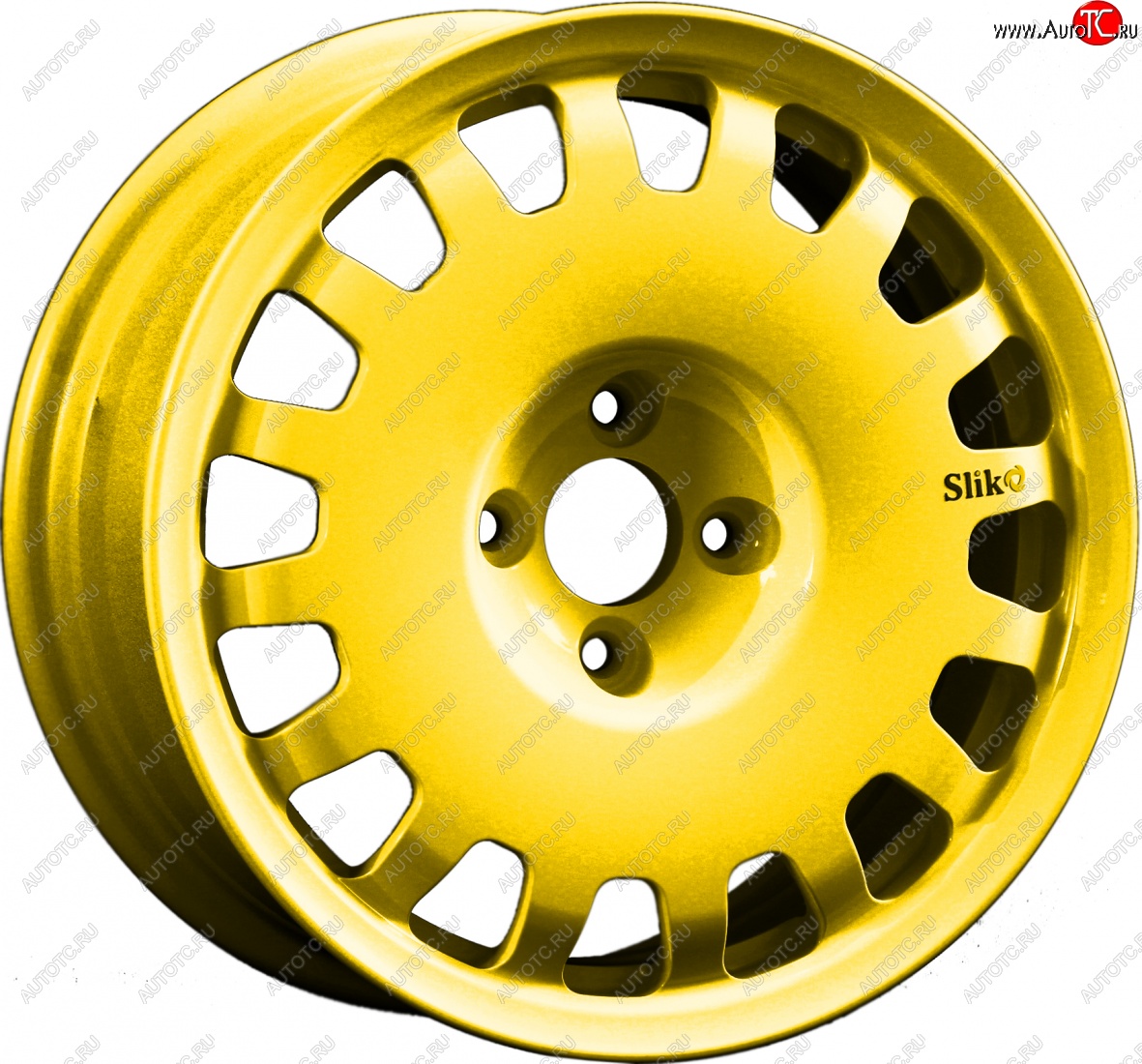 15 249 р. Кованый диск Slik Sport 6.5x15 (Ярко-желтый RAL 1021) 6.5x15/4-5x98-120 D54.1-72.6   (Цвет: Ярко-желтый RAL 1021)  с доставкой в г. Пермь