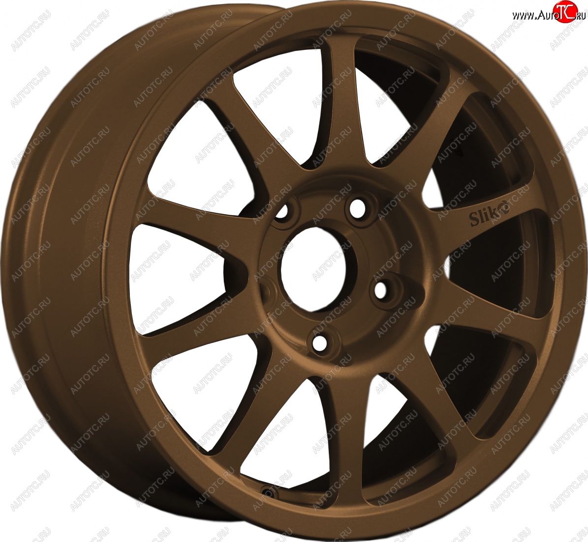 24 899 р. Кованый диск Slik Sport 7x15 (Металлик коньячная бронза. Матовый)   (Цвет: Металлик коньячная бронза. Матовый)  с доставкой в г. Пермь