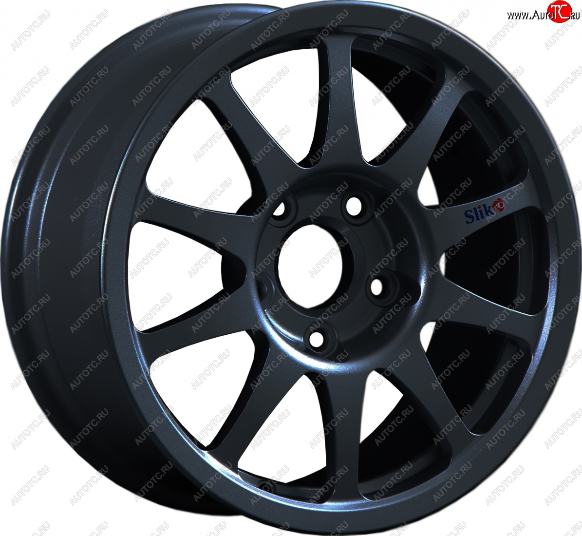 24 899 р. Кованый диск Slik Sport 7x15 (Черный глянцевый)   (Цвет: Черный глянцевый)  с доставкой в г. Пермь