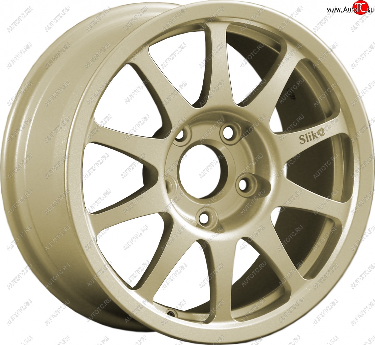 24 899 р. Кованый диск Slik Sport 7x15 (Металлик золотой)   (Цвет: Металлик золотой)  с доставкой в г. Пермь
