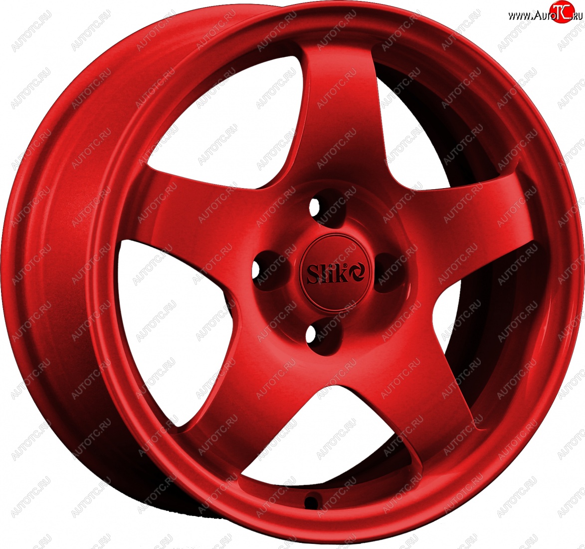 15 249 р. Кованый диск Slik Sport 6.5x15 (Красный)   (Цвет: Красный)  с доставкой в г. Пермь