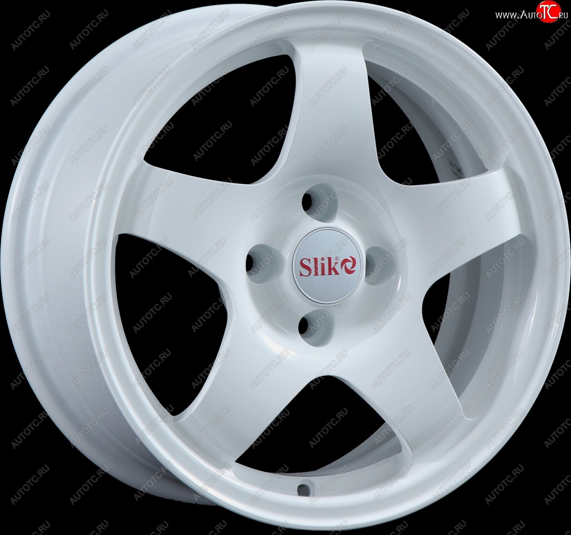 15 249 р. Кованый диск Slik Sport 6.5x15 (Белый)   (Цвет: Белый)  с доставкой в г. Пермь