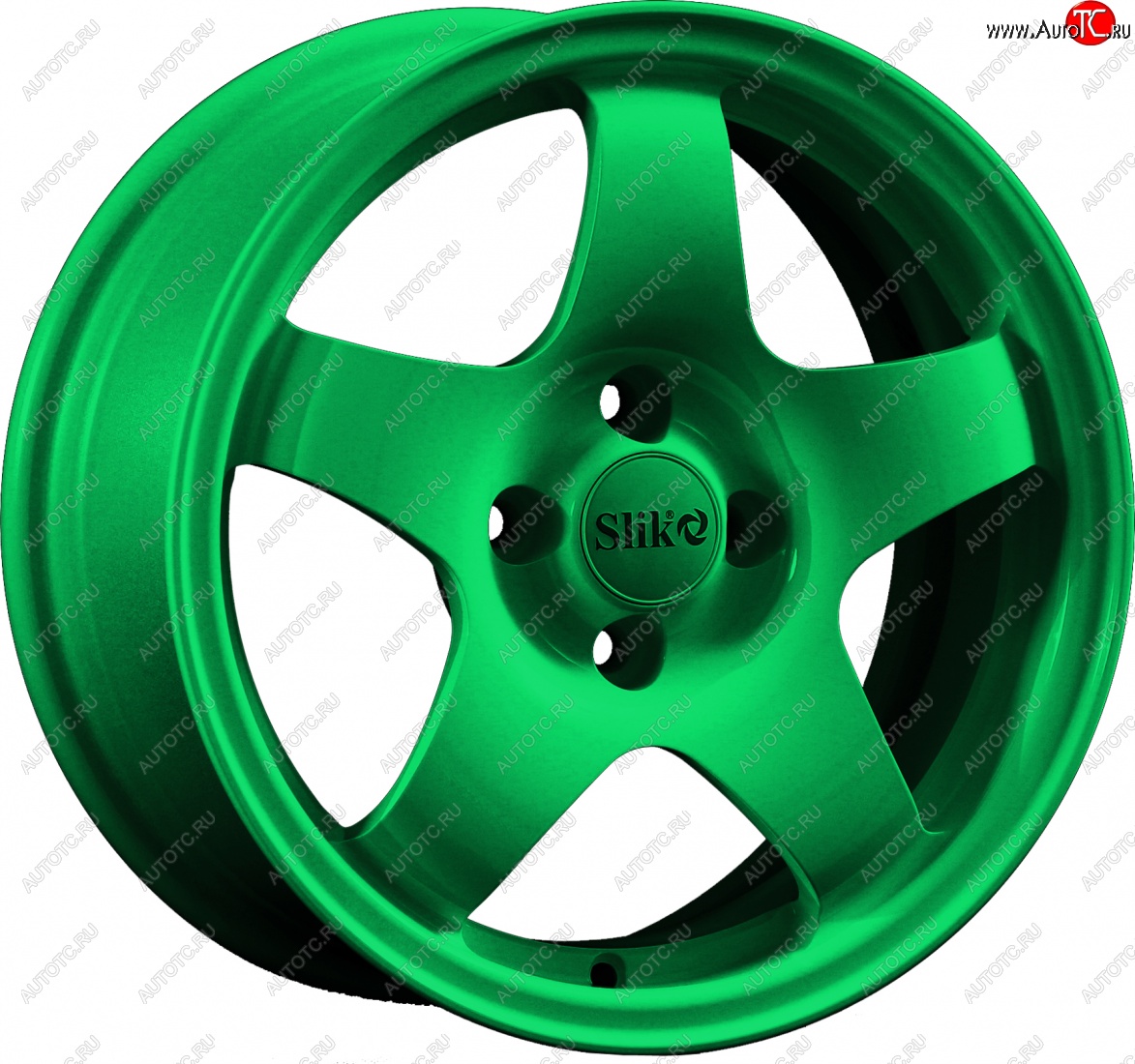 15 249 р. Кованый диск Slik Sport 6.5x15 (Зеленый)   (Цвет: Зеленый)  с доставкой в г. Пермь