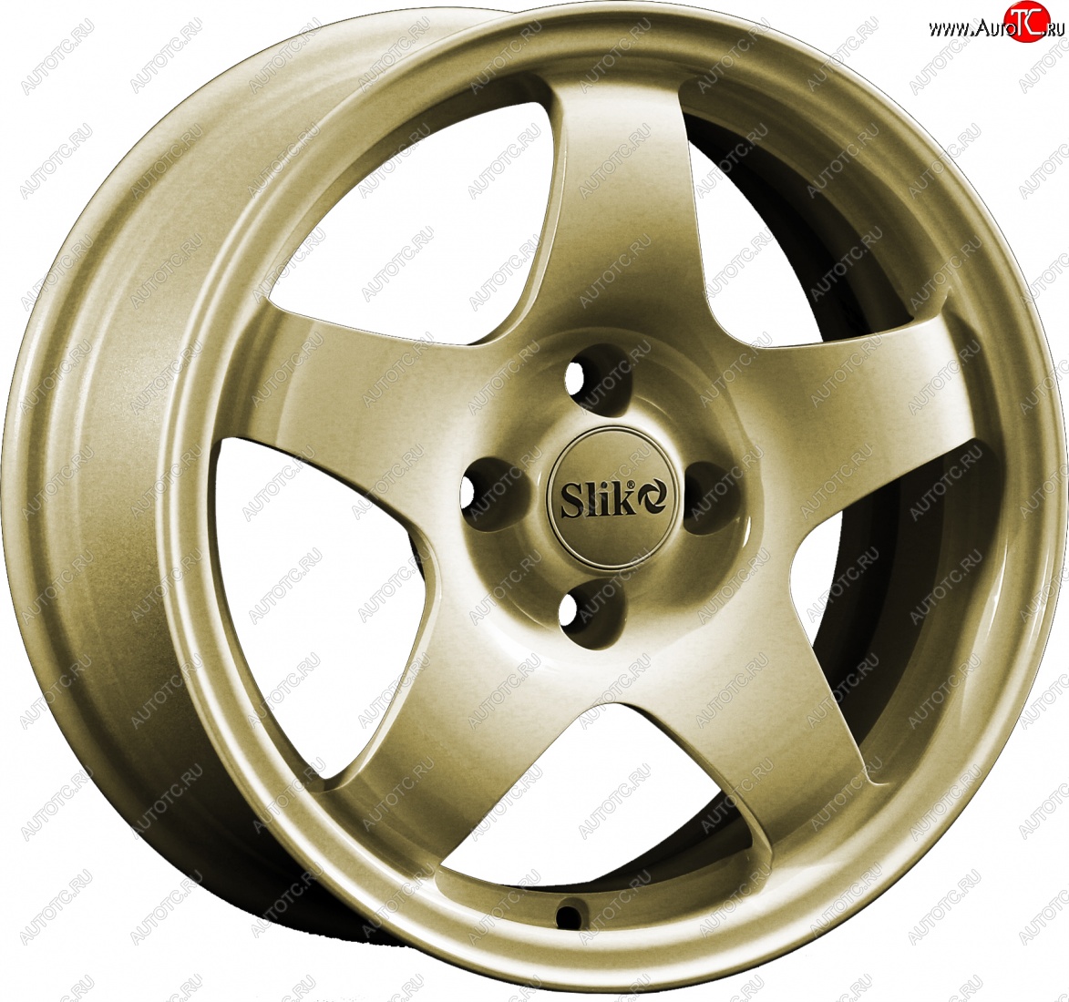 15 249 р. Кованый диск Slik Sport 6.5x15 (Металлик золотой)   (Цвет: Металлик золотой)  с доставкой в г. Пермь