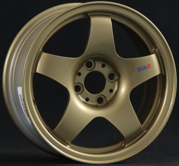 Кованый диск Slik Sport 6.5x15 (Металлик золотой) 6.5x15/4-5x98-120 D54.1-72.6 Honda Prelude 3 BA купе дорестайлинг (1987-1989) 4x100.0xDIA56.1xET45.0